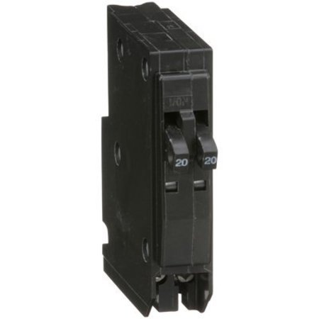 Square D Miniature Circuit Breaker, QO Series 20/20A, 2x1 Pole, 120/240V AC QO2020CP